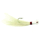 Sea Striker Popeye Bucktail Jig, 3/4 oz, 7/0 Hook, White Head/White Tail, 6/Pack, PE34W6