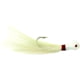 Sea Striker Popeye Bucktail Jig, 3/4 oz, 7/0 Hook, White Head/White Tail, 6/Pack, PE34W6