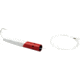 Sea Striker Rigged Jet Head Cedar Plug, 6", 10/0 Hook, 8 Ft 150 Lb Mono Leader, Red Head/White Body, J851R