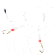Sea Striker Sea Bass Hi-Lo Rig, 2 - # 3/0 Gold Bait Holder Hooks, w/Red Bead, N8465-30G