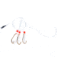 Sea Striker Sea Bass Hi-Lo Rig, 3 - 2/0 Gold Bait Holder Hooks, w/Red Bead, N8466-20G