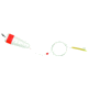 Sea Striker Snapper Popper Bluefish Rig, 3" Red/White Weighted Popping Float, #6 Hook w/Tubing, SNPP