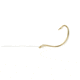 Sea Striker Snelled Hooks Wide Gap, 36in Leader, Gold, Size 1/0, 6 per Pack, S409-36-1/0
