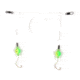 Sea Striker Spot/Kingfish/Mullet Rig, #6 Gold Wide Gap Hooks, 1/2" Round 2 Tone Grn/Yel Floats, SSSKF-2GY