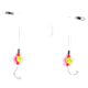 Sea Striker Spot/Kingfish/Mullet Rig, #6 Gold Wide Gap Hooks, 1/2" Round 2 Tone Red/Yel Floats, SSSKF-2RY