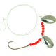 Sea Striker Striped Bass Rig Nickel Blade w/Red Bead Brnz Hook, 2040