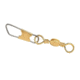 Sea Striker Twisted Barrel Swivel Size 14 w/Safety Snap Brass 8 pack, SSTBSSBR-14