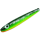 Sea Striker Unrigged Cedar Plug, 6", Black/Green/Yellow/Orange, 6331