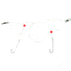 Sea Striker Whiting &amp; Sand Perch Rig, 2-Drop, #6 Hooks, 25 Lb Mono, WSP-6