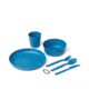 Sea to Summit Camp Dinnerware Set w/ Mesh Sack, 6 Piece, Cendre Blue, 054302