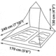 Sea to Summit Mosquito Pyramid Net with Insect Shield-Double