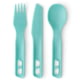 Sea to Summit Passage Cutlery Set, 3 Piece, Aqua Sea Blue, A1343-30