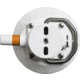 SeaSucker 4.5in SeaSucker Mount w/Pointed Stainless Steel D-Ring, White, VM1015W