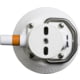 SeaSucker 4.5in SeaSucker Mount w/Pointed Stainless Steel D-Ring, White, VM1015W