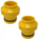 SeaSucker HUSKE Thru-Axle Plugs, Boost, Yellow, 15 x 100mm, 810046210062