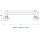 SeaSucker Ski Rack, Black, 32W x 9.5H x 6D, 810046210161