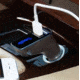 Secur Car Charger w/2 USB Outlets and Seatbelt Cutter, Black SP-4006