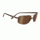 Serengeti Palladio Sunglasses - Satin Dark Brown Frame, Polar PhD Drivers Gold Lenses 7568