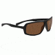 Serengeti Alassio Sunglasses, Satin Black Frame, Polarized Drivers Lens, 8098