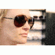 Serengeti Aviator Sunglasses, Large - Black Frame, Drivers Gradient Lens 5222