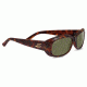 Serengeti Bianca Sunglasses,Red Moss Tortoise Frame,Polarized 555nm Square Lens 8425
