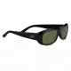 Serengeti Bianca Sunglasses, Shiny Black Frame, Polarized 555nm Lens 7364