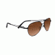 Serengeti Brando Sunglasses, Pilot Satin Black Frame, Drivers Gradient Lens 7887