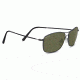 Serengeti Corleone, Polarized 555nm, Square, Unisex, Shiny Gunmetal, Small/Medium 8565
