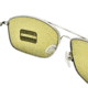 Serengeti Corleone Sunglasses, Shiny Titanium, Polarized 555nm Blue, 8418