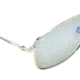 Serengeti Corleone Sunglasses, Shiny Titanium, Polarized 555nm Blue, 8418