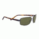 Serengeti San Remo Sunglasses,Satin Gunmetal/Tortoise Frame,Polarized 555nm Rectangle Lens 8452