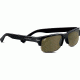Serengeti Vasio Sunglasses, Shiny Black Frame, Polarized 555nm Lens 7373