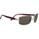 Serengeti Tosca Sunglasses - Shiny  Silver/Deep Red Brown Laser Frame and Polar PhD CPG Lens 7795