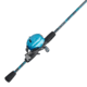 Shakespeare Amphibian Camo Spincast Combo, 3.5/1, 5, 5ft. 6in. Rod Length, Medium Power, 2 Pieces Rod, Blue, AMPCAMSCBCBO