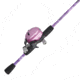Shakespeare Amphibian Camo Spincast Combo, 3.5/1, 5, 5ft. 6in. Rod Length, Medium Power, 2 Pieces Rod, Pink, AMPCAMSCPCBO