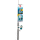 Shakespeare Catch More Fish Surf Pier Spinning, 5.1/1, Right/Left, 50, 7ft. Rod Length, Medium Power, 2 Pieces Rod, White/Teal, CMF2SURFPIER