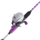 Shakespeare Jellyfish Spincast Combo, 3.5/1, 5, 5ft. 6in. Rod Length, Medium Power, 2 Pieces Rod, Purple, JLYF10/56M-P