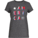 SHED, Under Armour Freedom America Tee - Womens, Charcoal Medium Heather / White, Small, 1333373-19-S