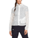 SHED, Under Armour Qualifier Storm Packable Jacket - Womens, Onyx White/Black, Small, 1326558-112-S