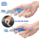 Sheffield Folding Lock Back Utility Knives, 2 Pack, Blue, 12117