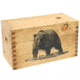 Sheffield Standard Pine Craft Box, Bear Design, Brown, 12650-4