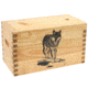 Sheffield Standard Pine Craft Box, Wolf Design, Brown, 12650-2