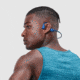 Shokz OpenRun Mini Bone Conduction Open-Ear Endurance Headphones, Blue, S803-MN-BL-US