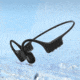 Shokz OpenSwim Bone Conduction Open-Ear Mp3 Swimming Headphones, Black, S700-ST-BK-US