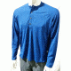 Sierra Designs Long Sleeve Pack Henley-Men's-Large-True Blue