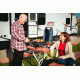 Coleman NXT Voyager RV Table Top Propane Grill, Blue / Black 2000016654