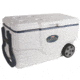 Coleman Signature OffShore Pro Series 50 Quart Marine Wheeled Cooler, 6263, White / Blue, Holds 75 Cans 3000003700