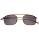 Simplify Collins Sunglasses, Bronze Frame, Black Lens, Polarized, One Size, SSU104-BR