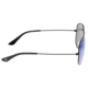 Sixty One Sunglasses Honupu Sunglasses, Black Frame, Blue Lens, Polarized, One Size, SIXS141BL