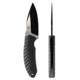 Skallywag Tactical Crows Nest Fixed Blade Knife, 3.5in, 440c Stainless Steel, Drop Point Blade, G10 Handle, Black, Crows Nest-Black
